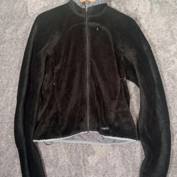 Patagonia lblack Fleece full zip jacket polartec size Medium women - Picture 2 of 11